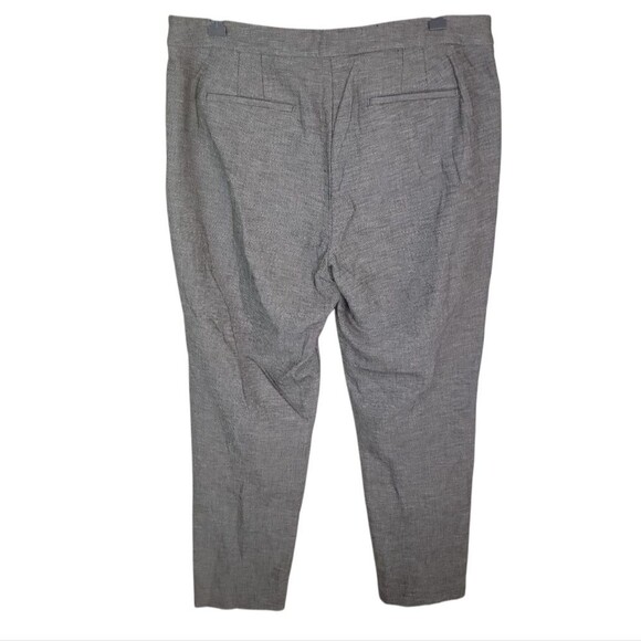 Talbots Chatham Ankle Pants Gray Button-Hem Size 14 - Picture 2 of 7